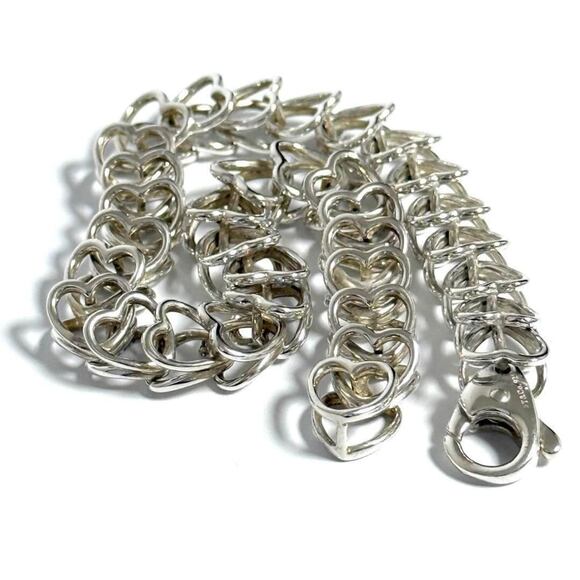 TIFFANY Vintage Silver Heart Bracelet - Picture 4 of 10